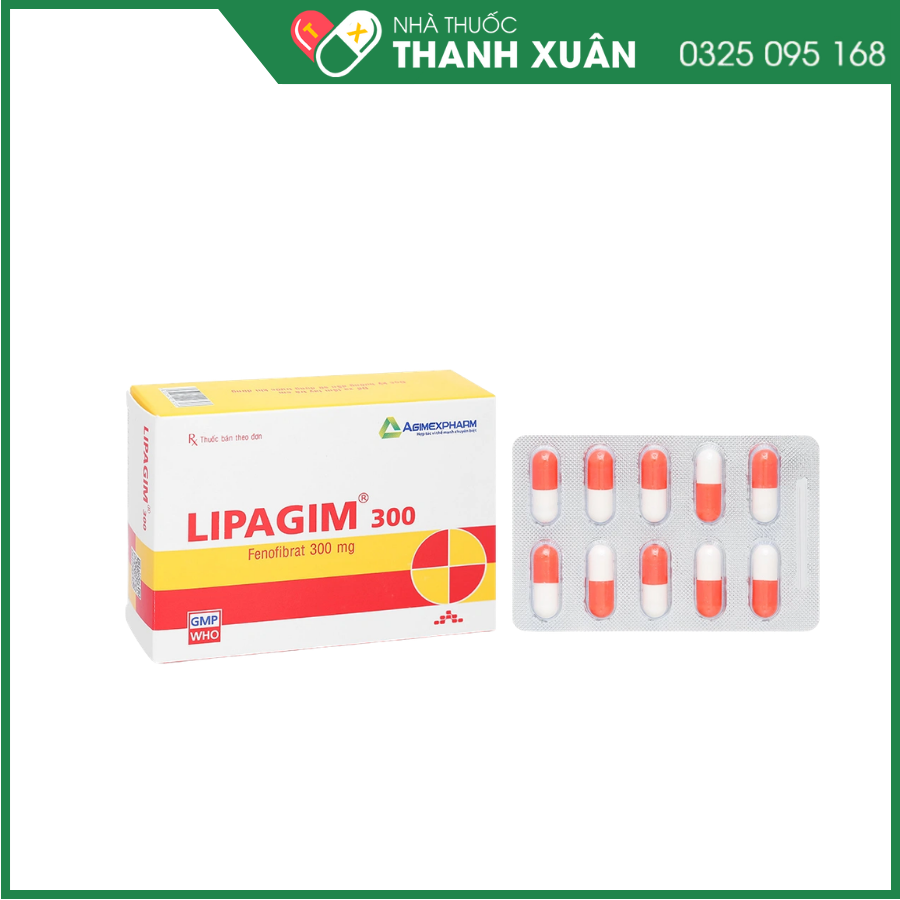 Lipagim 300 điều trị rối loạn mỡ máu, rối loạn Lipoprotein máu